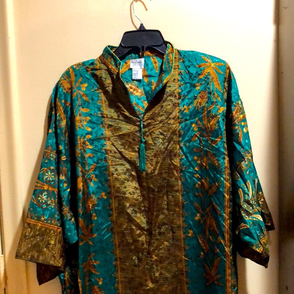 One Hanes place zipper front nightgown